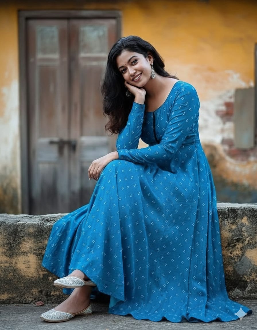 romantic blue maxi